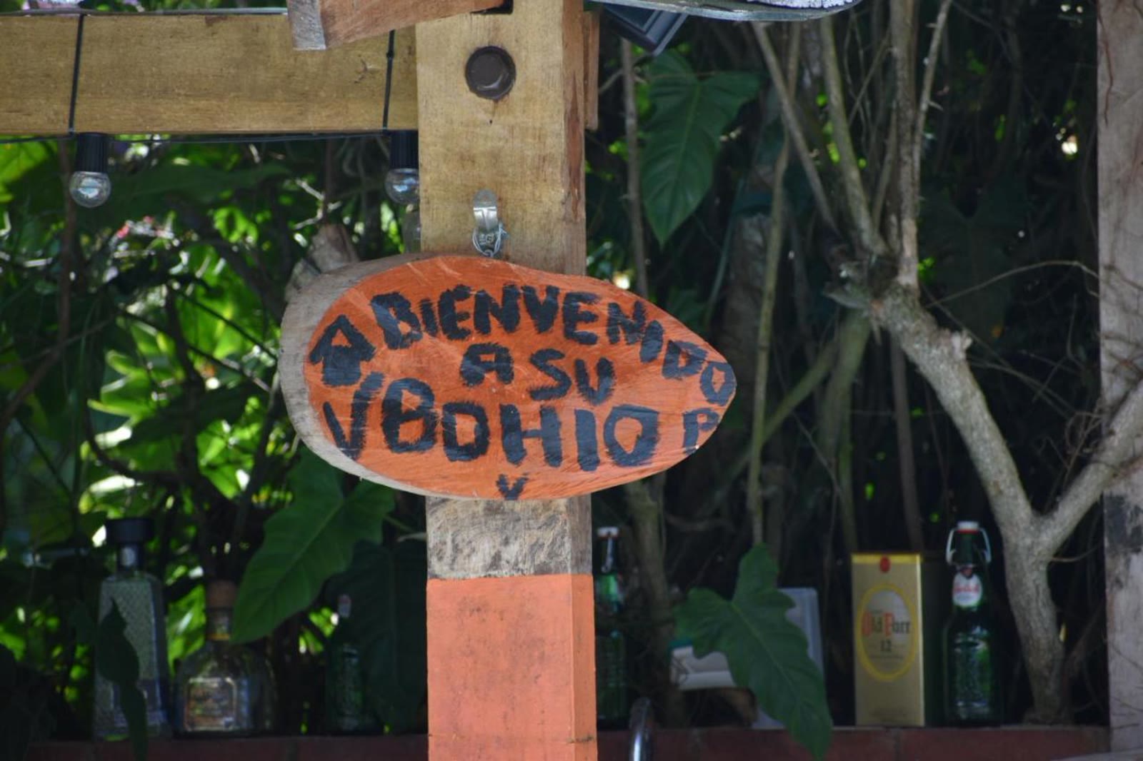 Letrero de bienvenida del Bohío