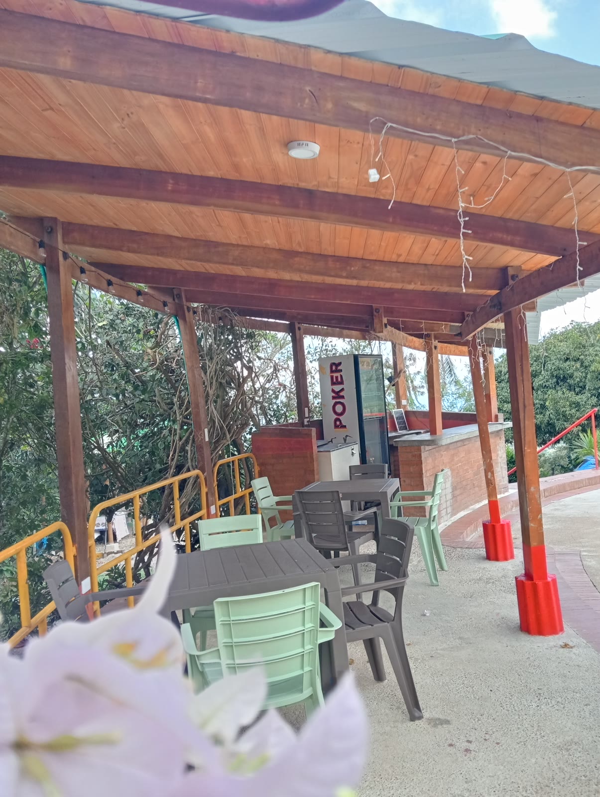 Pérgola con bar y zona social